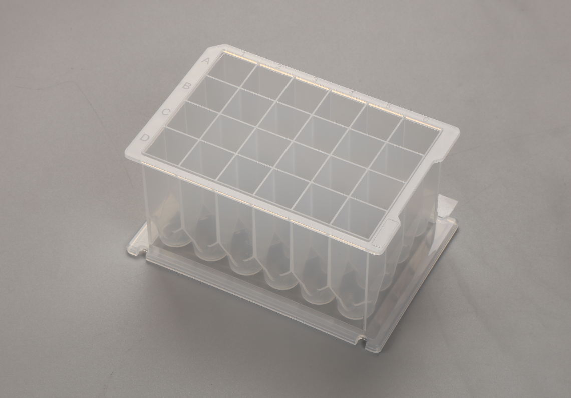 24 Square-Well Extraction Plate Conical Bottom