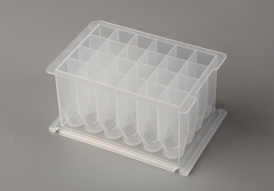 24 Square-Well Extraction Plate Conical Bottom